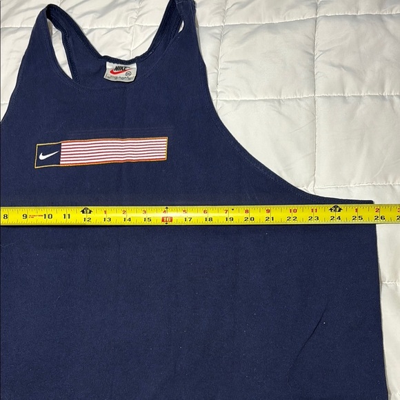 Nike Vintage Navy Blue Tank Top with Flag Logo - Picture 6 of 13